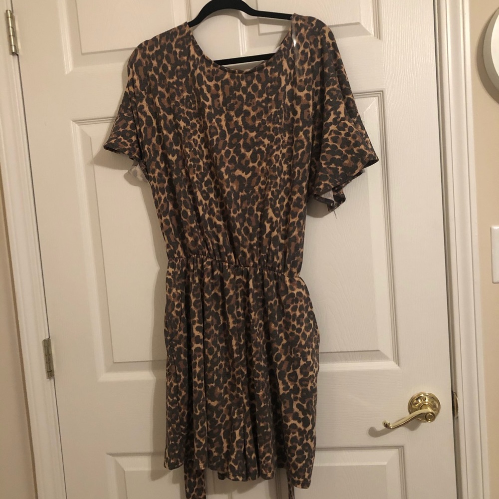 cheetah print romper